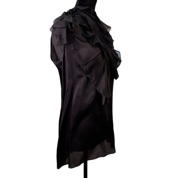 Givenchy Silk Sleeveless Ruffle Blouse (EU 40/US 8) - Picture 4 of 13